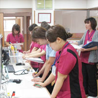 画像:朝礼